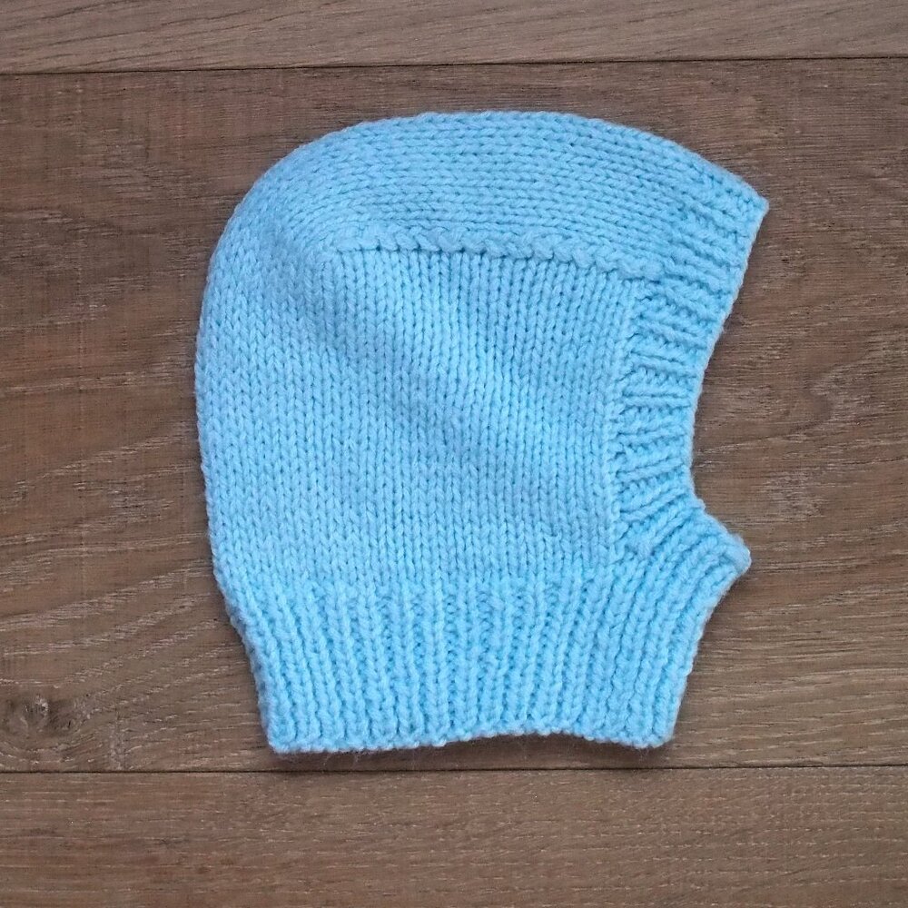 Hand Knit |  Baby Blue Hat